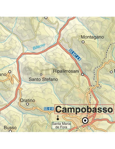 Mappa del Molise jpg scala 1:200.000