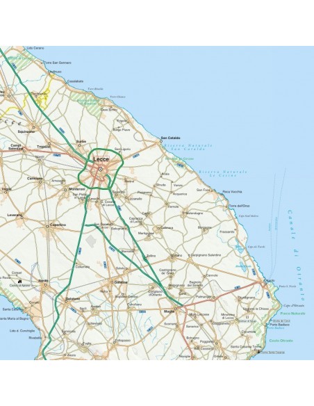 Mappa della Puglia jpg scala 1:200.000