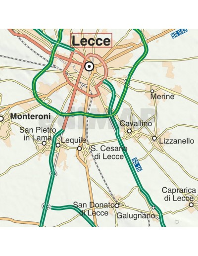 Mappa della Puglia jpg scala 1:200.000
