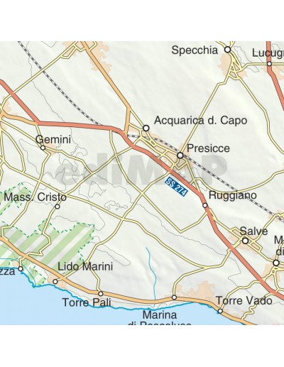 Mappa della Puglia jpg scala 1:200.000