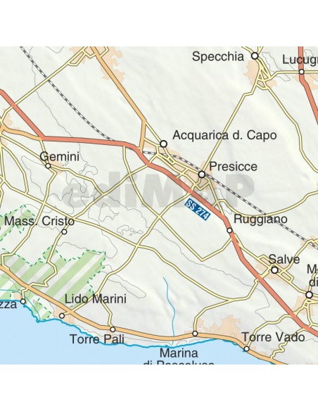 Mappa della Puglia jpg scala 1:200.000