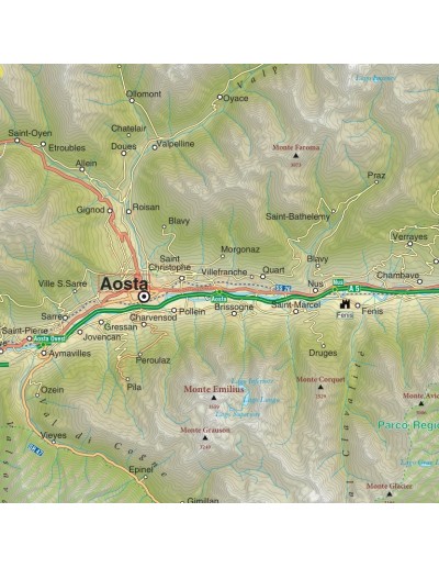 Mappa della Valle d'Aosta jpg scala 1:200.000