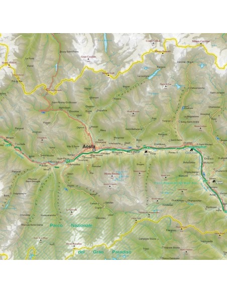 Mappa della Valle d'Aosta jpg scala 1:200.000