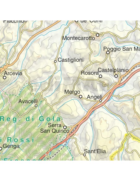 Mappa della provincia di Ancona jpg scala 1:200.000