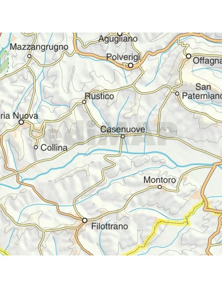 Mappa della provincia di Ancona jpg scala 1:200.000