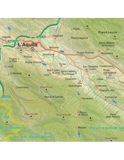 Mappa della provincia di L'Aquila jpg scala...