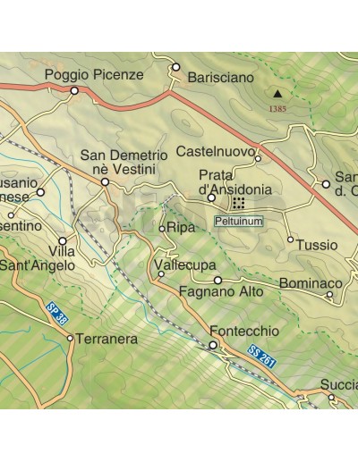 Mappa della provincia di L'Aquila jpg scala...