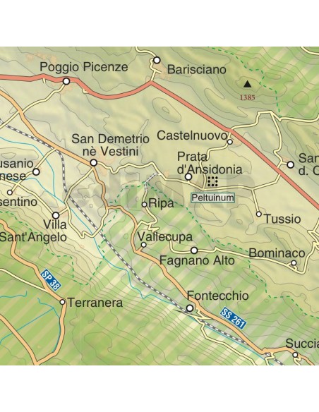 Mappa della provincia di L'Aquila jpg scala 1:200.000
