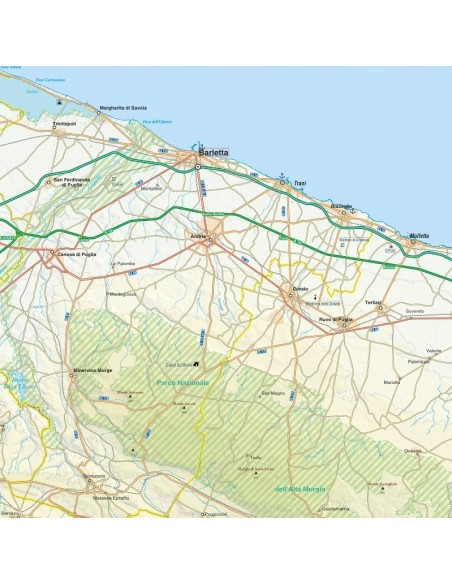 Mappa della provincia di Barletta jpg scala 1:200.000