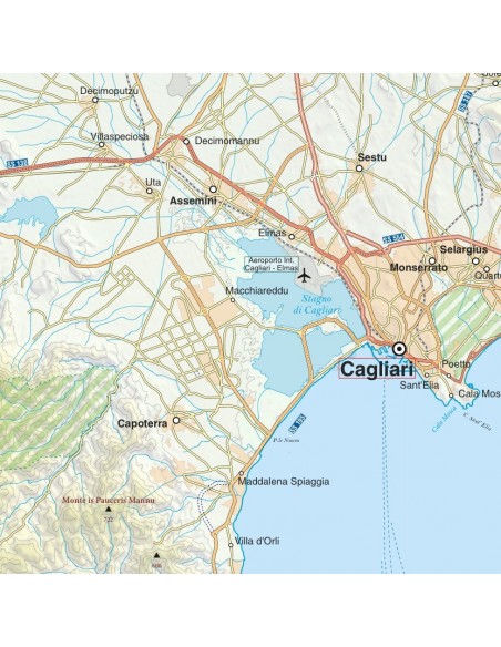 Mappa della provincia di Cagliari jpg scala 1:200.000