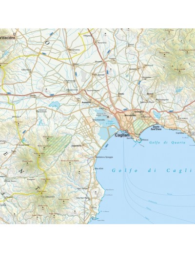 Mappa della provincia di Cagliari jpg scala...
