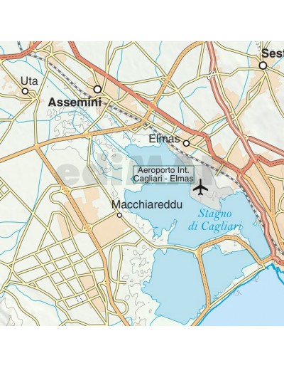Mappa della provincia di Cagliari jpg scala...