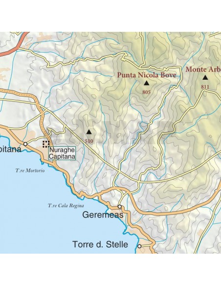 Mappa della provincia di Cagliari jpg scala 1:200.000
