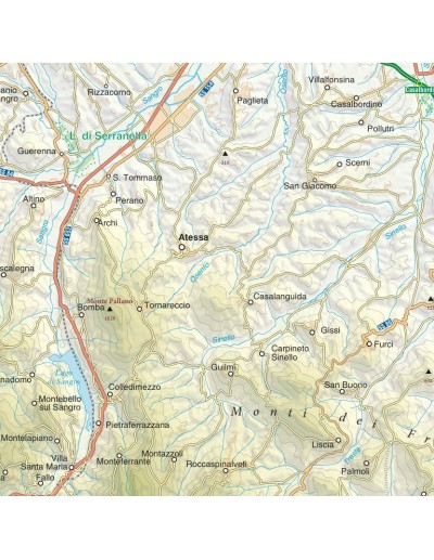 Mappa della provincia di Chieti jpg scala...