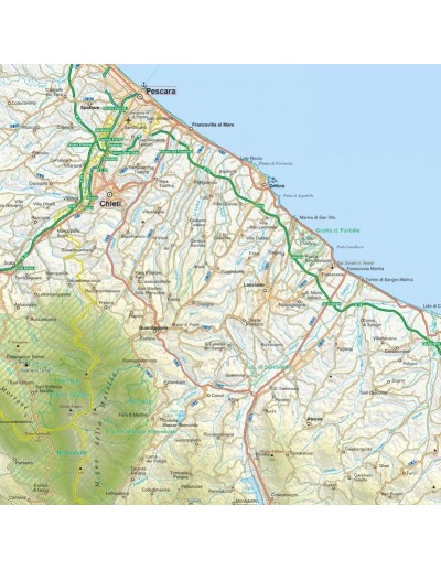 Mappa della provincia di Chieti jpg scala...