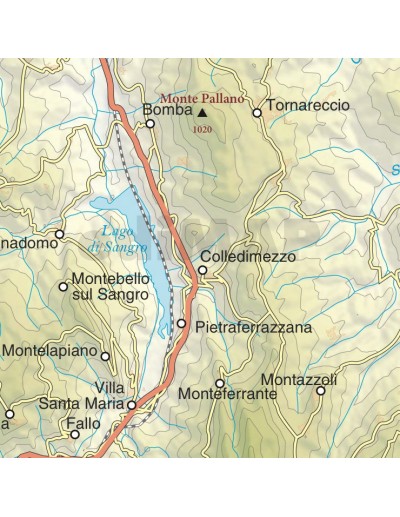 Mappa della provincia di Chieti jpg scala...