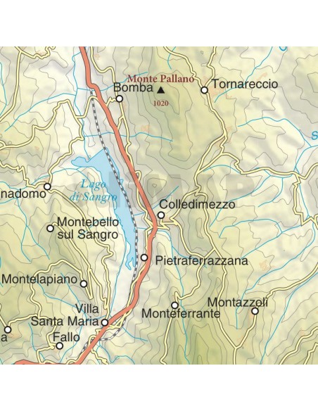Mappa della provincia di Chieti jpg scala 1:200.000