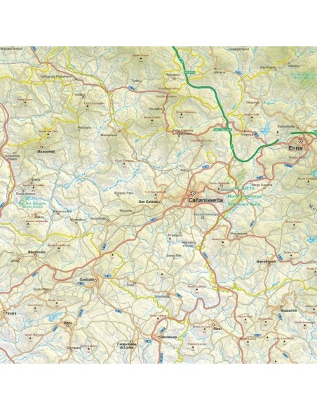Mappa della provincia di Caltanissetta jpg scala 1:200.000