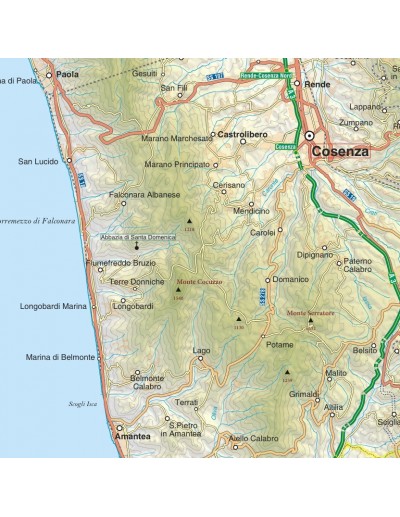 Mappa della provincia di Cosenza jpg scala...