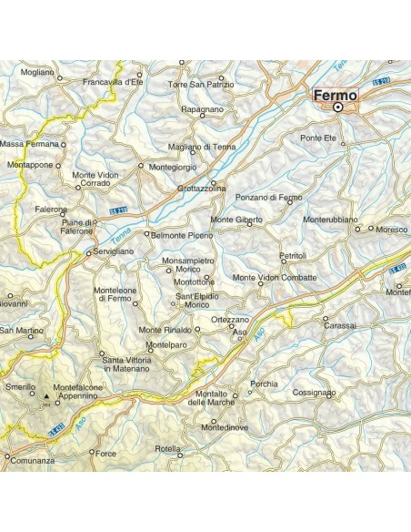 Mappa della provincia di Fermo jpg scala 1:200.000