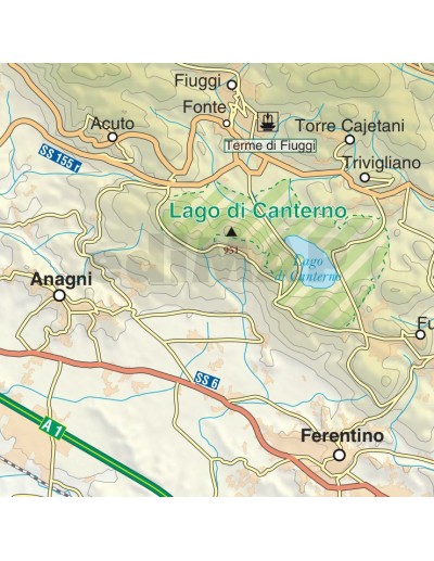 Mappa della provincia di Frosinone jpg scala...