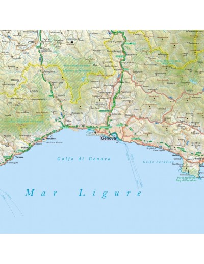Mappa della provincia di Genova jpg scala...