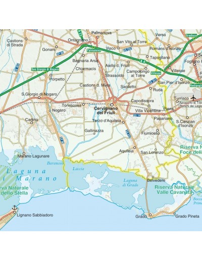 Mappa della provincia di Gorizia jpg scala...