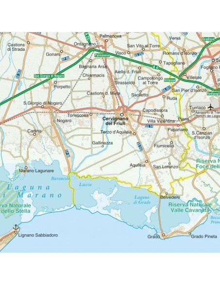 Mappa della provincia di Gorizia jpg scala 1:200.000