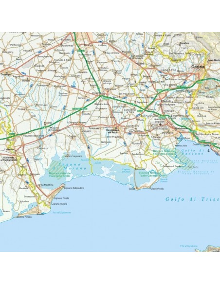 Mappa della provincia di Gorizia jpg scala 1:200.000