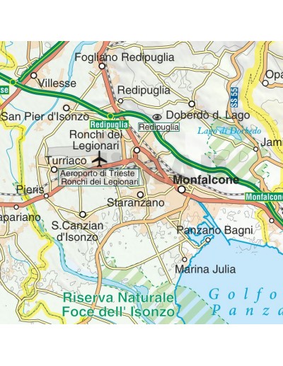 Mappa della provincia di Gorizia jpg scala...