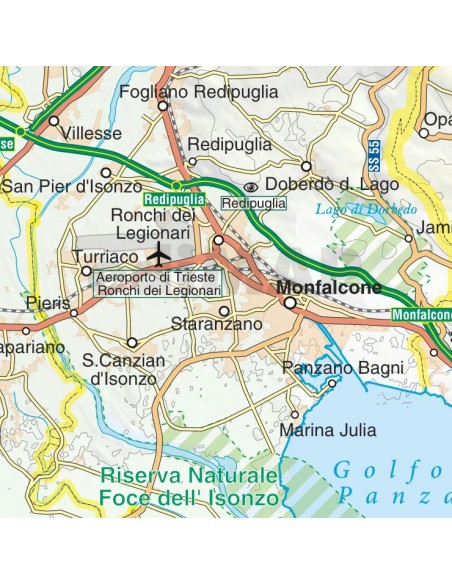 Mappa della provincia di Gorizia jpg scala 1:200.000