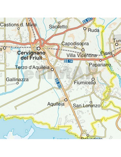 Mappa della provincia di Gorizia jpg scala...