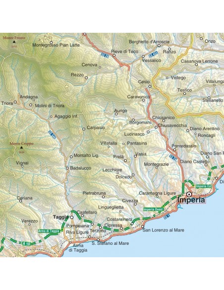 Mappa della provincia di Imperia jpg scala 1:200.000