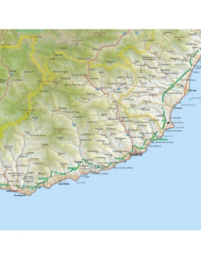 Mappa della provincia di Imperia jpg scala...