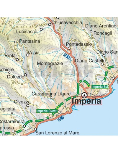 Mappa della provincia di Imperia jpg scala...