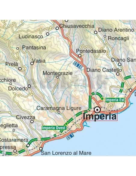 Mappa della provincia di Imperia jpg scala 1:200.000