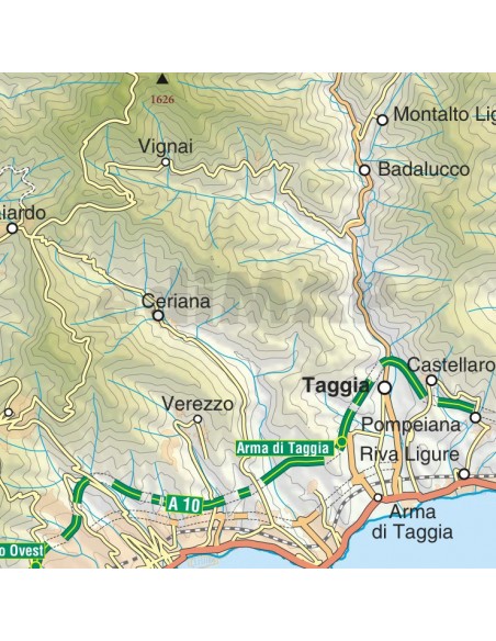 Mappa della provincia di Imperia jpg scala 1:200.000