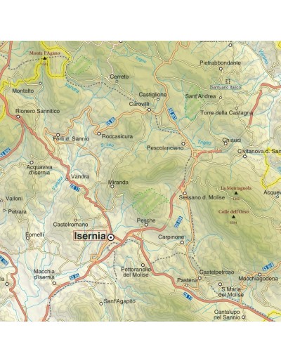 Mappa della provincia di Isernia jpg scala...