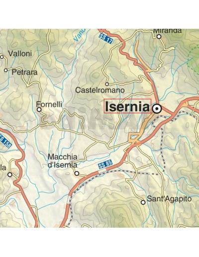 Mappa della provincia di Isernia jpg scala...