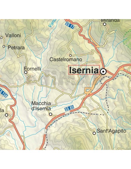 Mappa della provincia di Isernia jpg scala 1:200.000