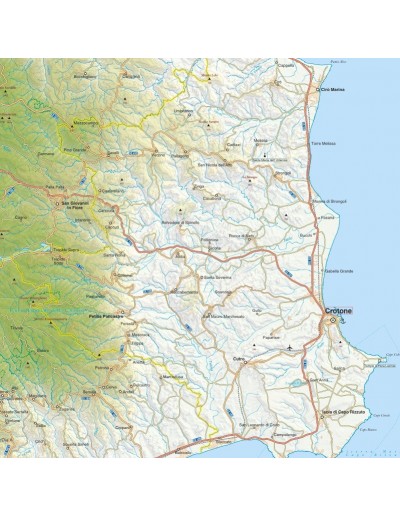 Mappa della provincia di Crotone jpg scala...
