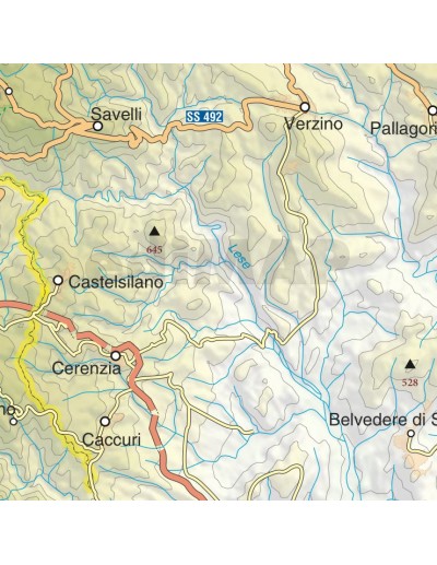 Mappa della provincia di Crotone jpg scala...