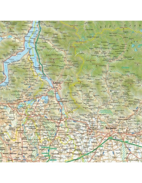 Mappa della provincia di Lecco jpg scala 1:200.000