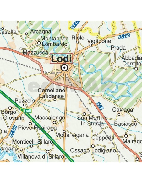 Mappa della provincia di Lodi jpg scala 1:200.000