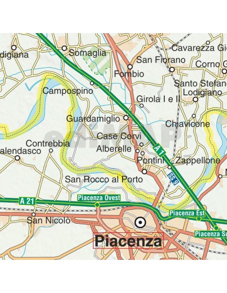 Mappa della provincia di Lodi jpg scala 1:200.000