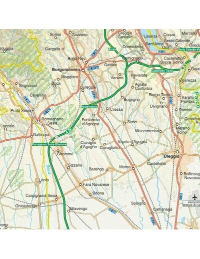 Mappa della provincia di Novara jpg scala...