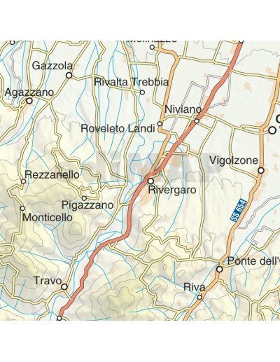 Mappa della provincia di Piacenza jpg scala...