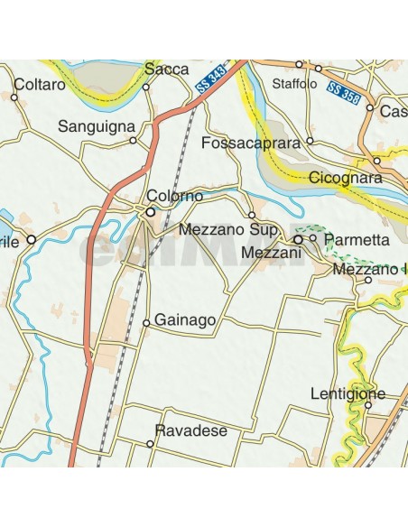 Mappa della provincia di Parma jpg scala 1:200.000