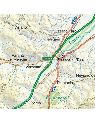 Mappa della provincia di Parma jpg scala 1:200.000