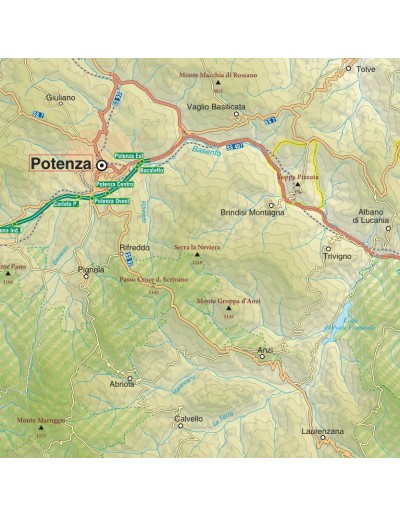 Mappa della provincia di Potenza jpg scala...